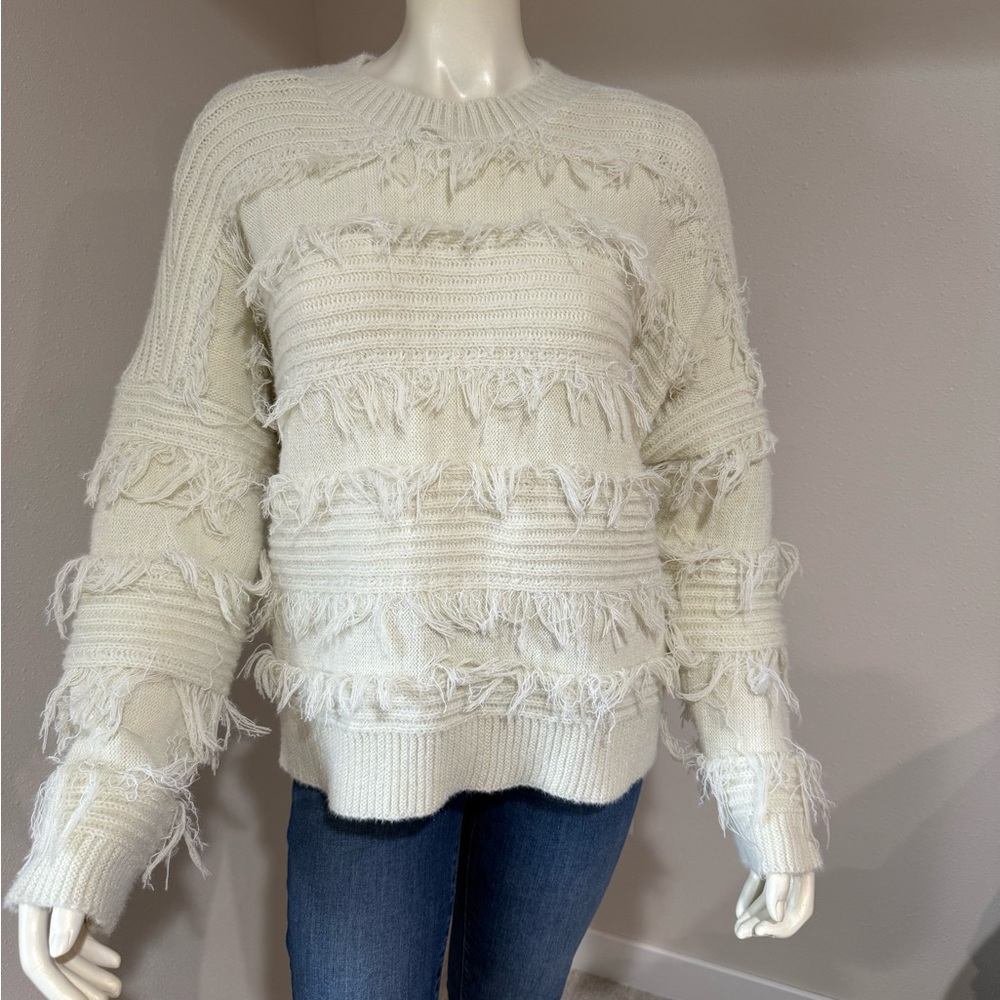 Shyanne Cream Fringe Sweater